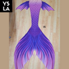 Adult Swimming Beachwear Mermaid Skin Tail with Bra Top