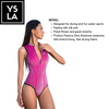 Trudive Seaglam 2mm Pink Bling Sleeveless Front-Zip Wetsuit