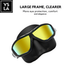 Wave Polycarbonate Lens Anti-Fog Low Volume Silicone Diving Mask Set