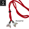 Braided Single-Color Custom Diving Mask Strap with Mermaid Tail