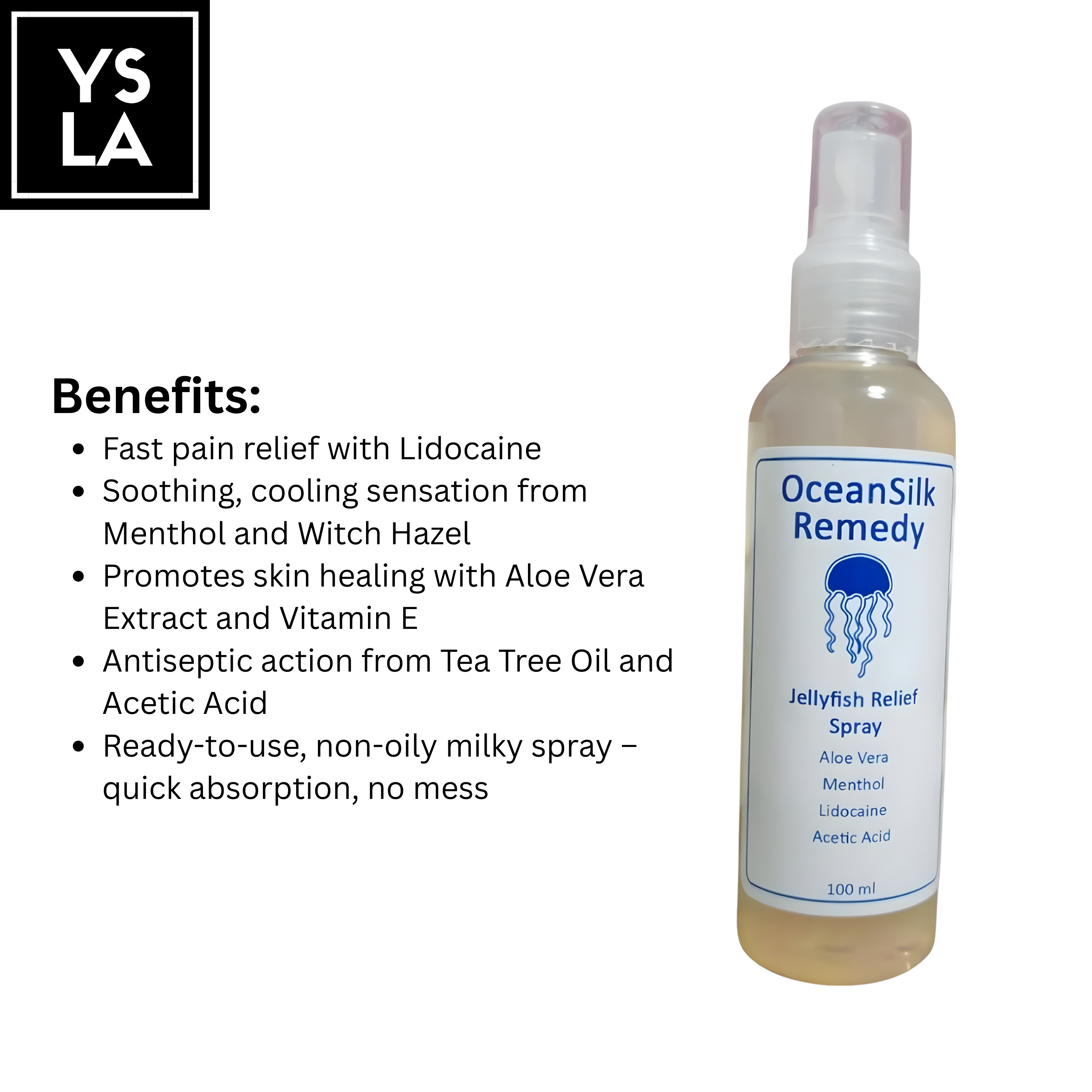 Reef Safe Ocean Silk Remedy - Jellyfish Sting Reliever