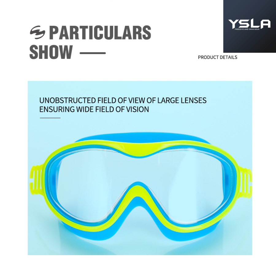 Kids Mask Wave Big Frame Swimming Goggles