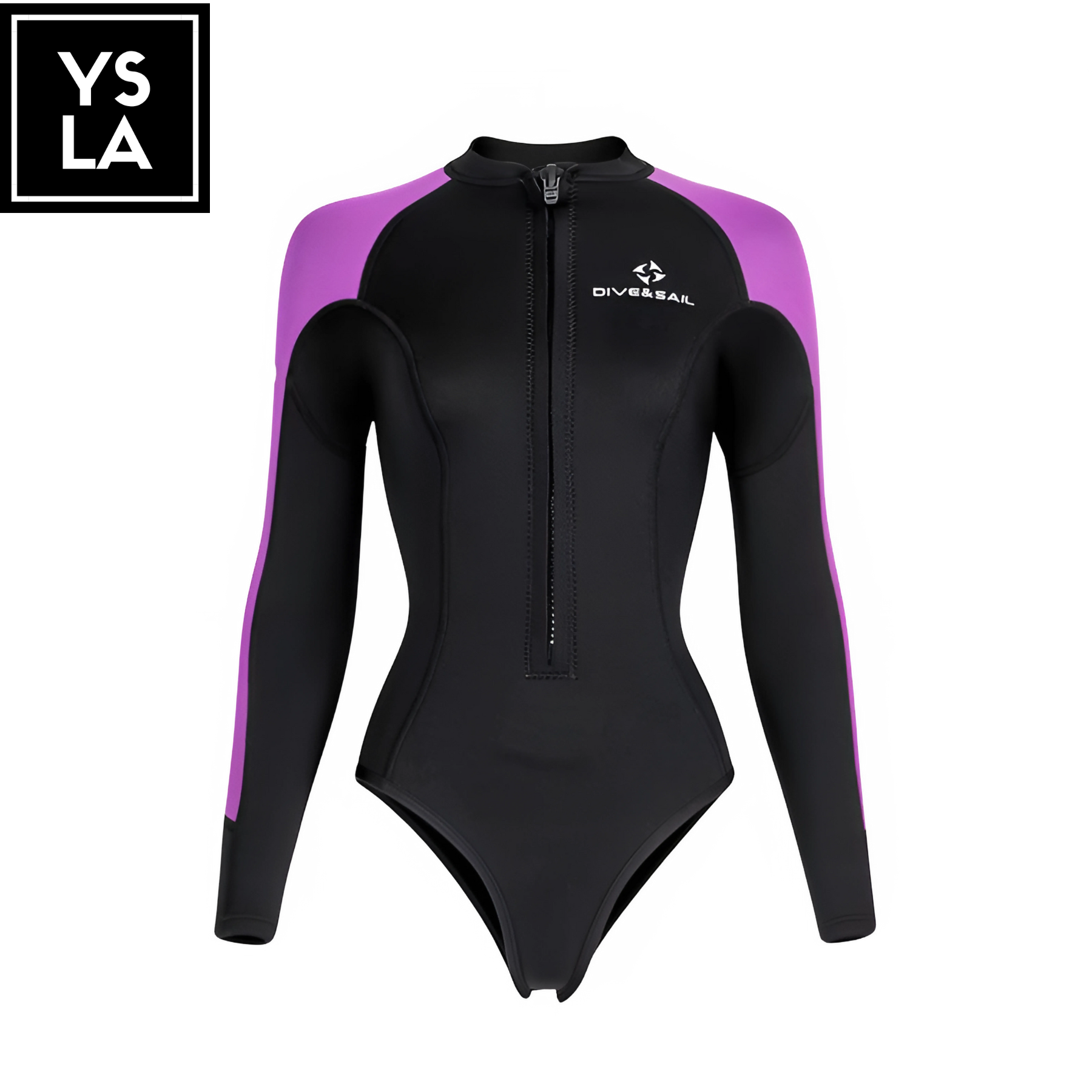 Kaila Dive and Sail 2mm One-piece Front Zipper Thermal Bikini Wetsuit