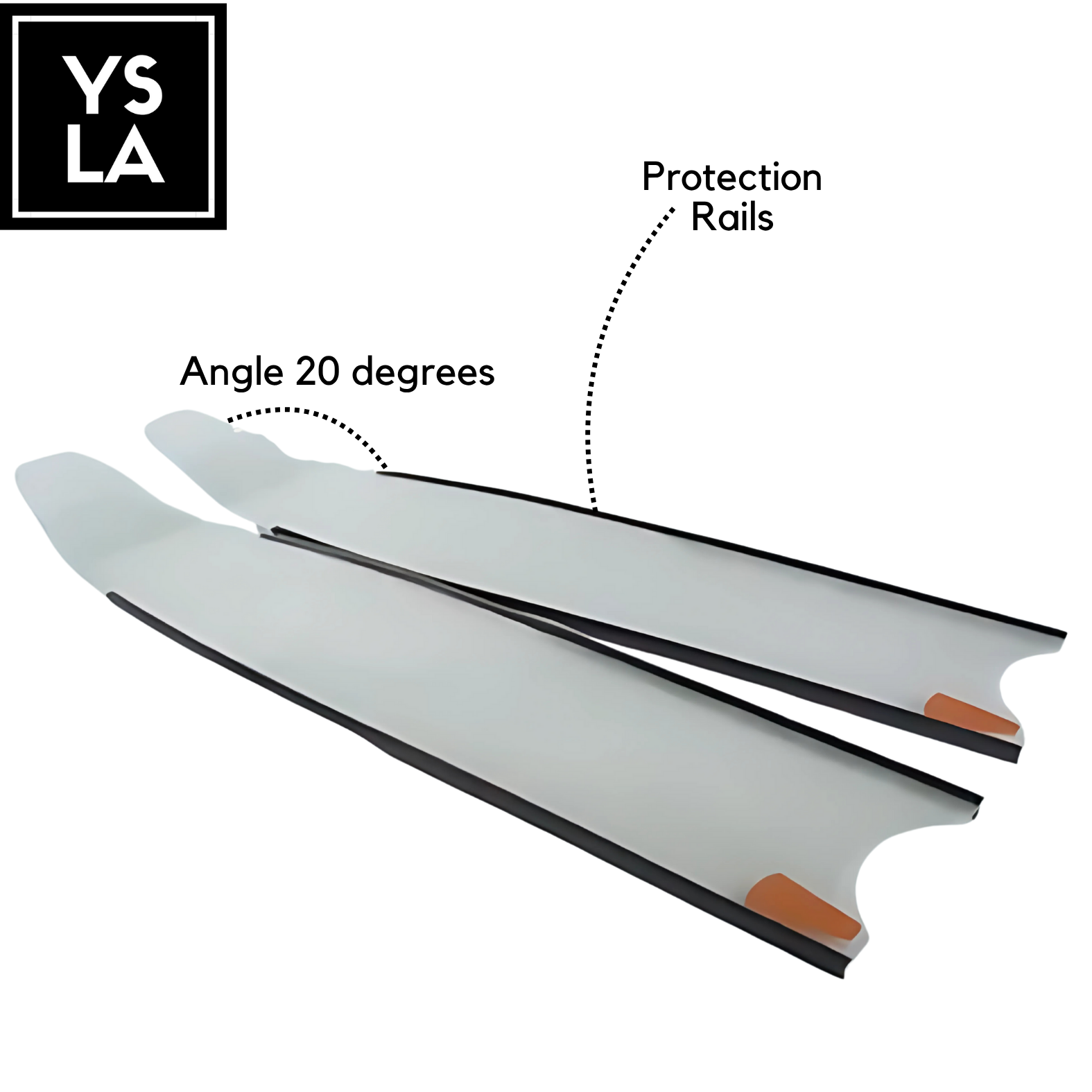 70cm Fiber Glass Long Blade only Leaderfins