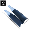70cm Carbon Fiber Long Blade Leaderfins with White and Black Foot Pocket