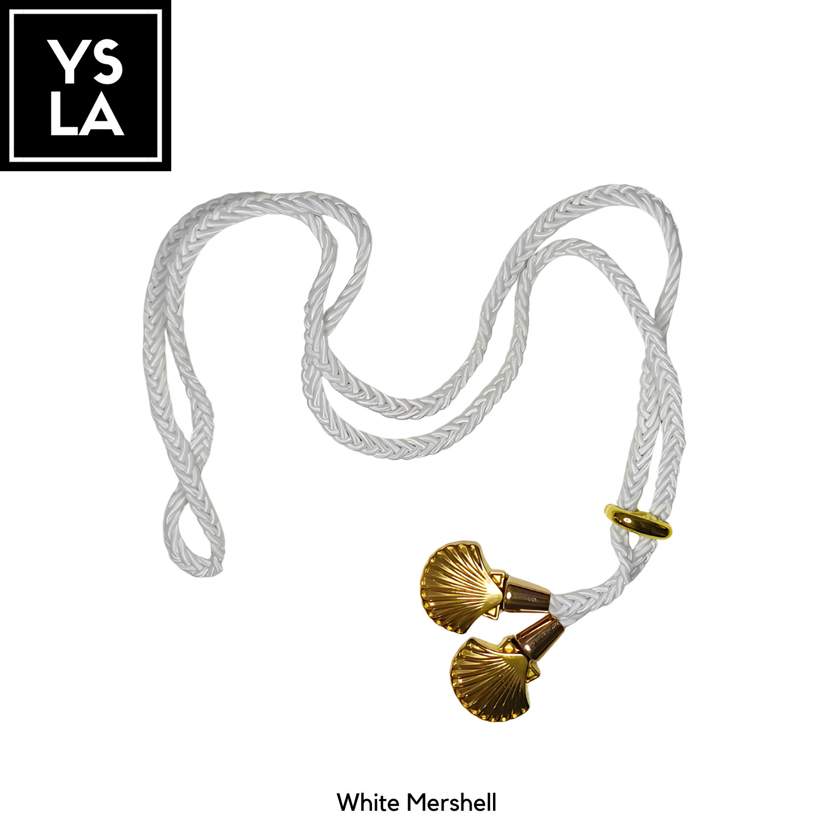 Braided Single-Color Custom Diving Mask Strap with Gold Ocean Charms