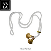Braided Single-Color Custom Diving Mask Strap with Gold Ocean Charms
