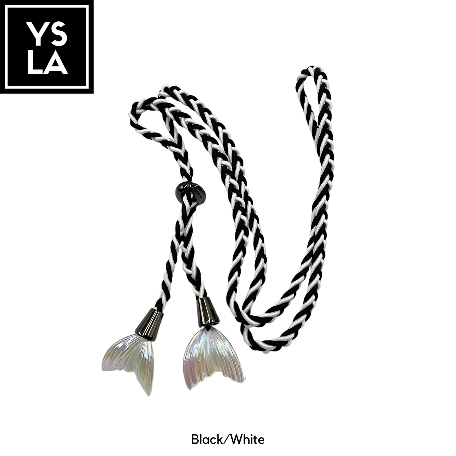 Braided Dual-Color Custom Diving Mask Strap with Mermaid Tail