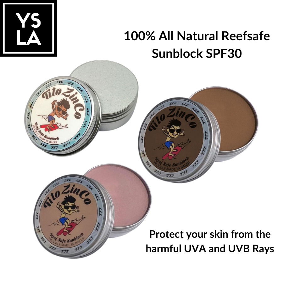 Tito Zinco All Natural Reefsafe Sunblock in TIn Can 60g with Mirror
