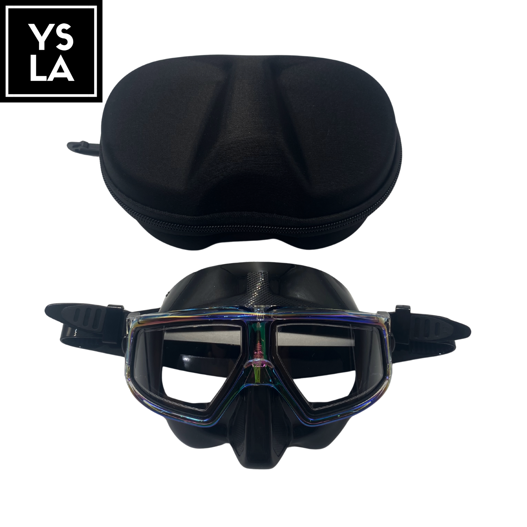Resin Plastic Lens Low Volume Freedive Mask with Eva Box