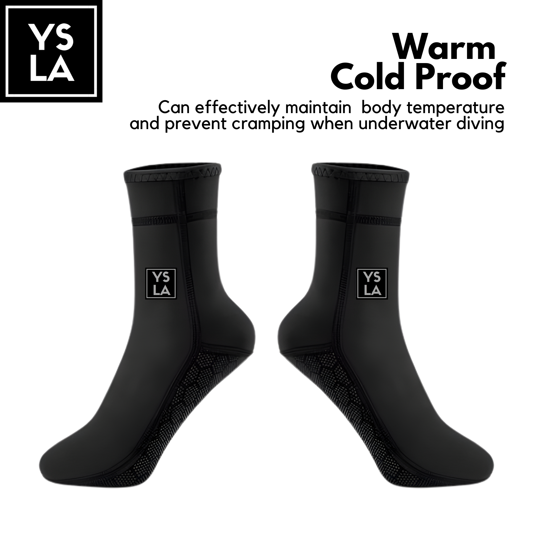 3mm Ysla Crew Neoprene Diving Socks Freediving Long Socks