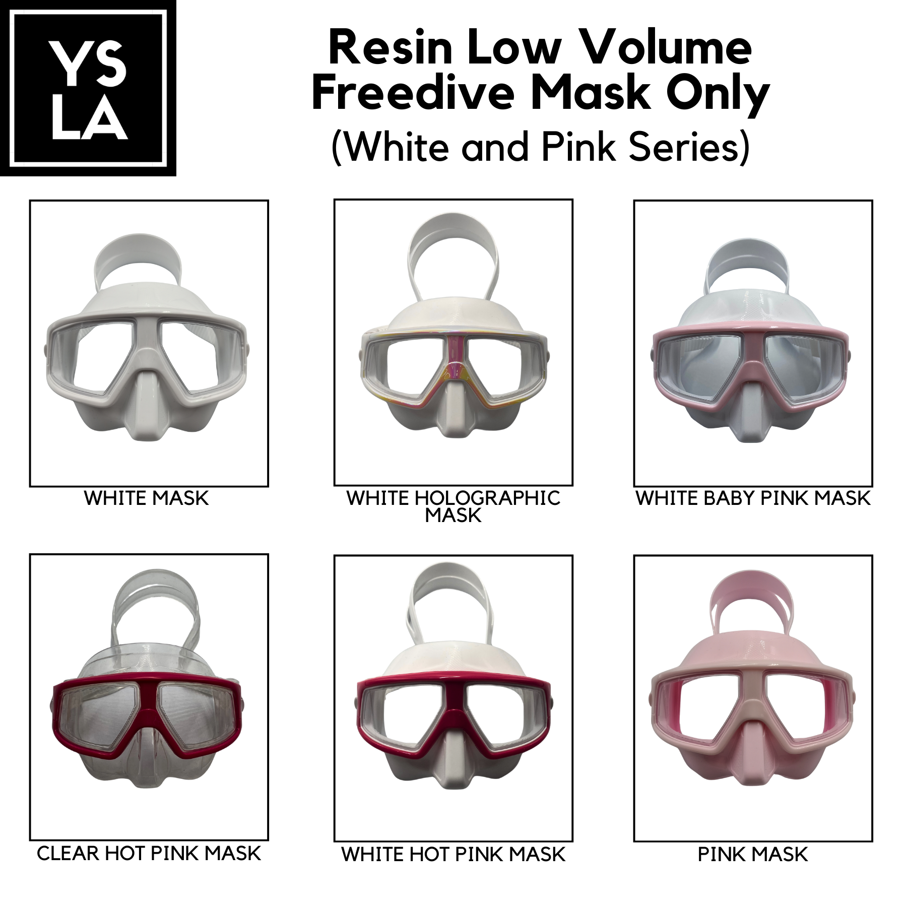 Resin Plastic Lens Low Volume Freedive Mask for Inventory Purposes