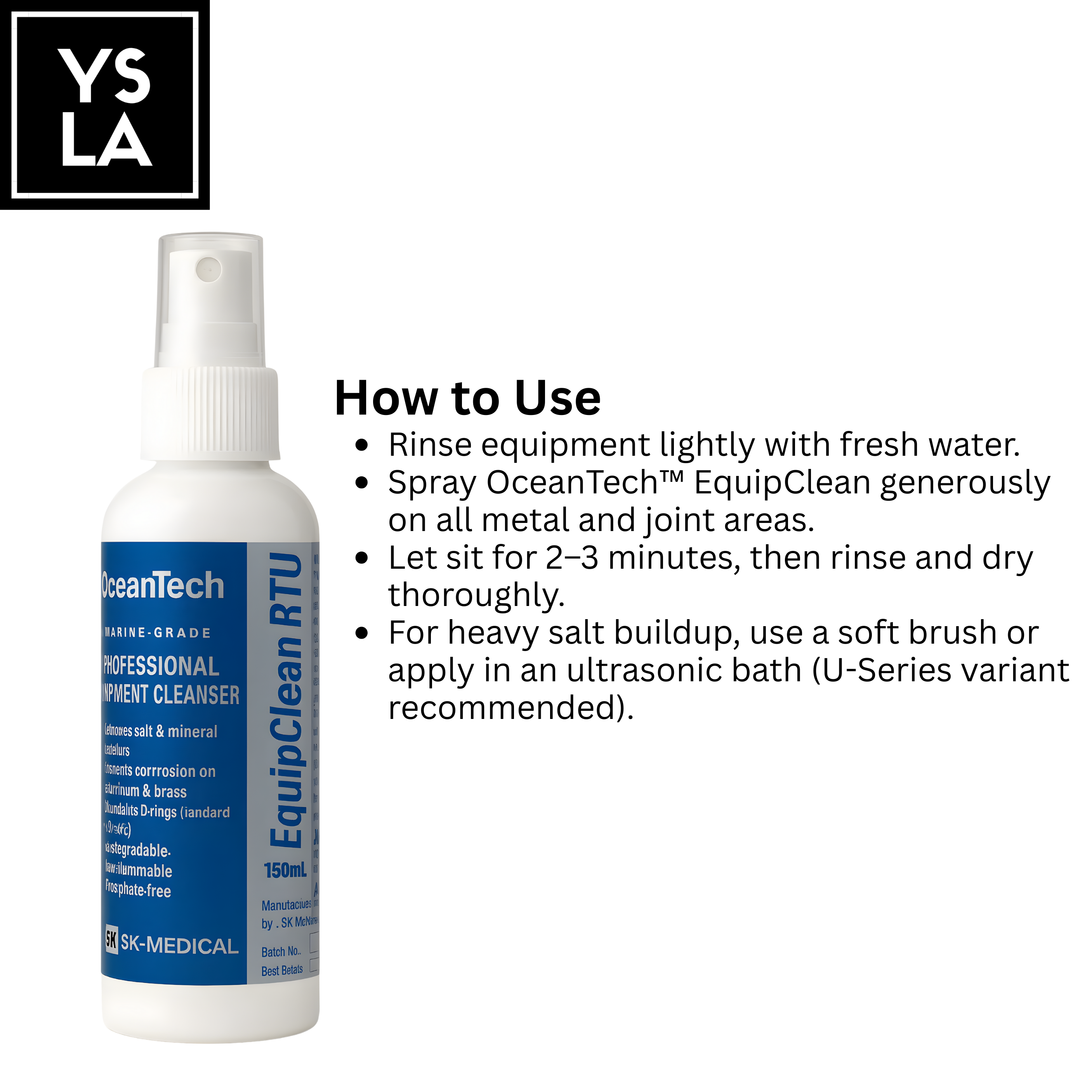 OceanTech™ EquipClean RTU – Professional Marine Equipment Cleanser (150ml Spray)