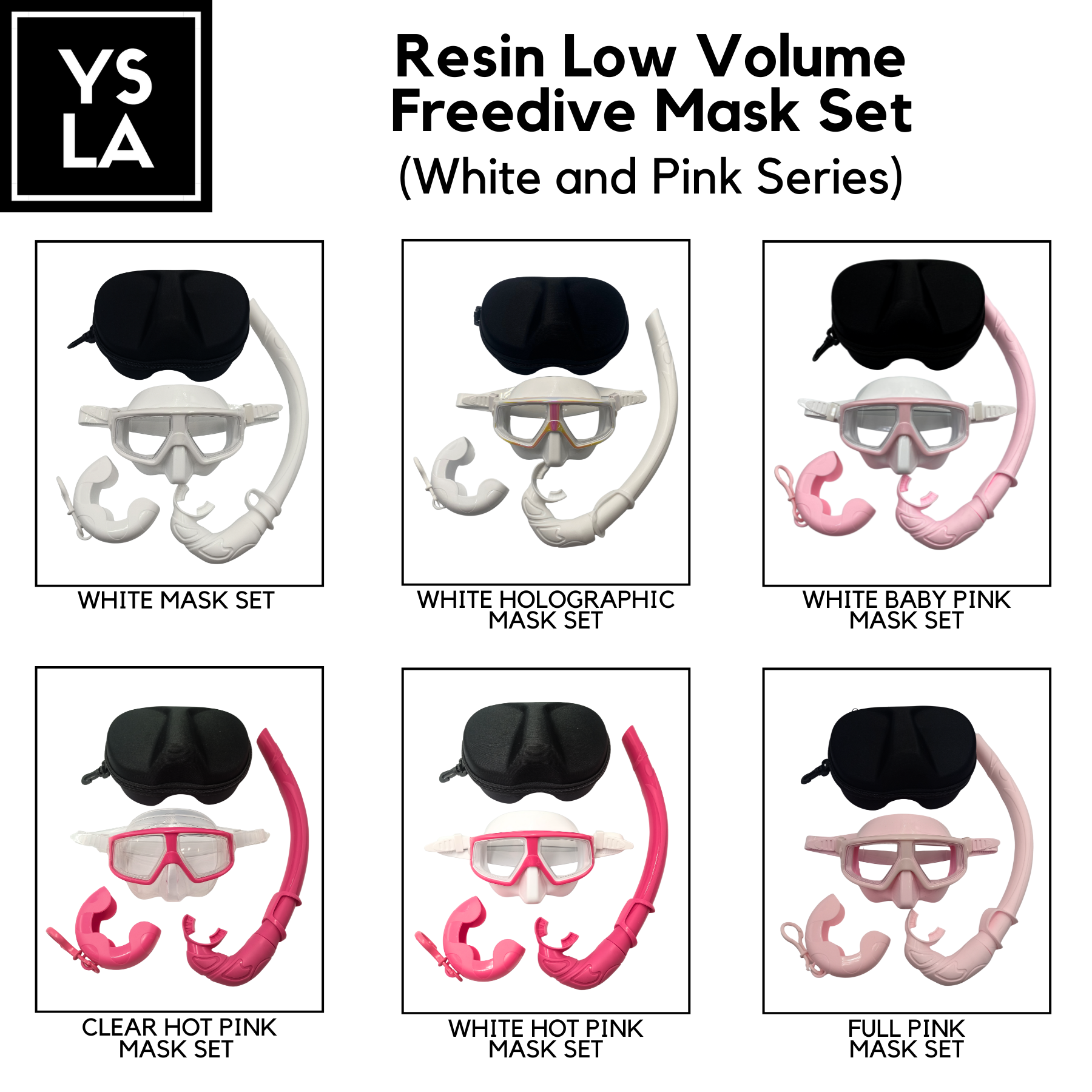 Resin Plastic Lens Low Volume Freedive Mask Set