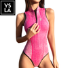 Trudive Seaglam 2mm Pink Bling Sleeveless Front-Zip Wetsuit