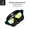 Wave Polycarbonate Lens Anti-Fog Low Volume Silicone Diving Mask Set
