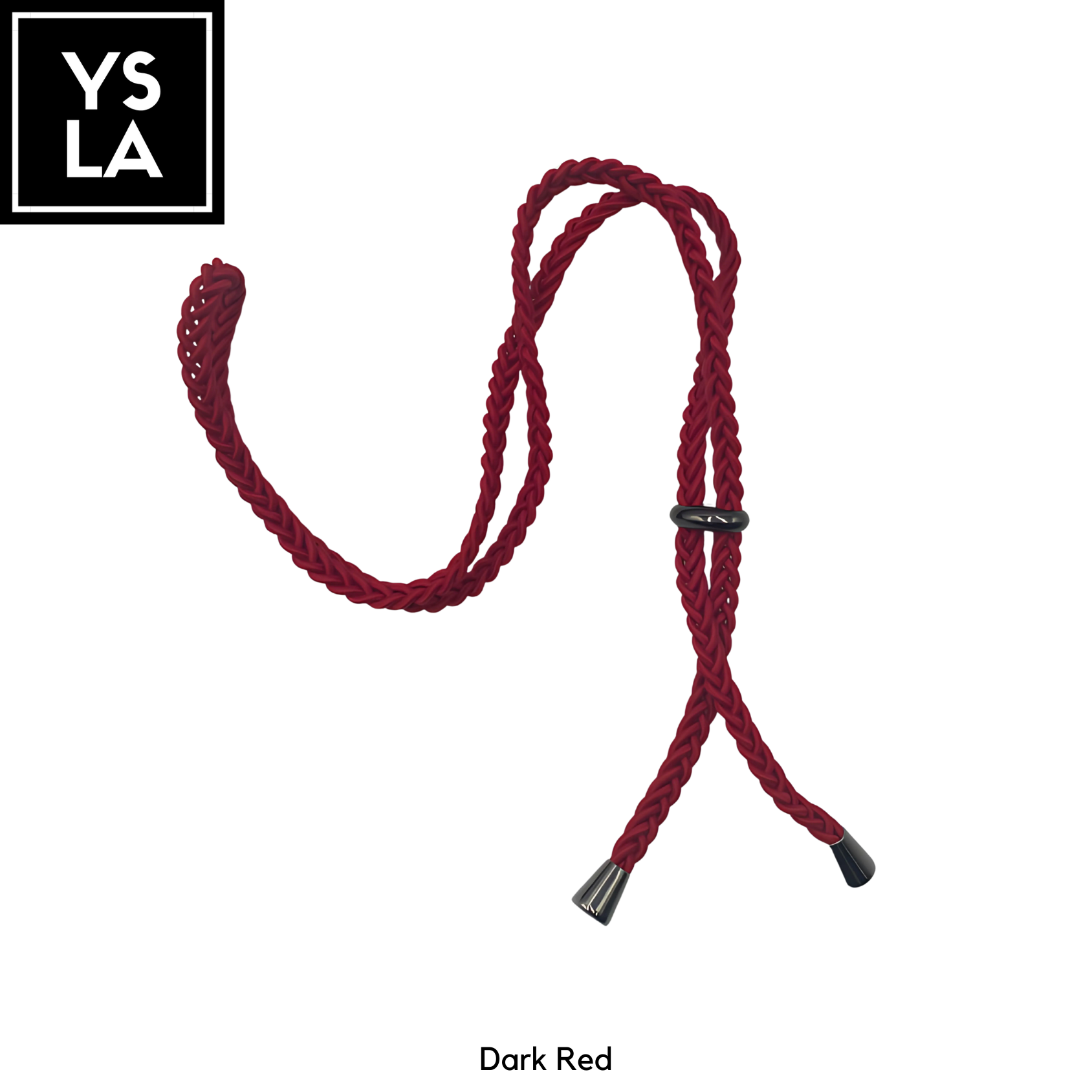 Braided Single-Color Custom Diving Mask Strap with Basic Metallic Stopper