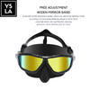 Wave Polycarbonate Lens Anti-Fog Low Volume Silicone Diving Mask Set