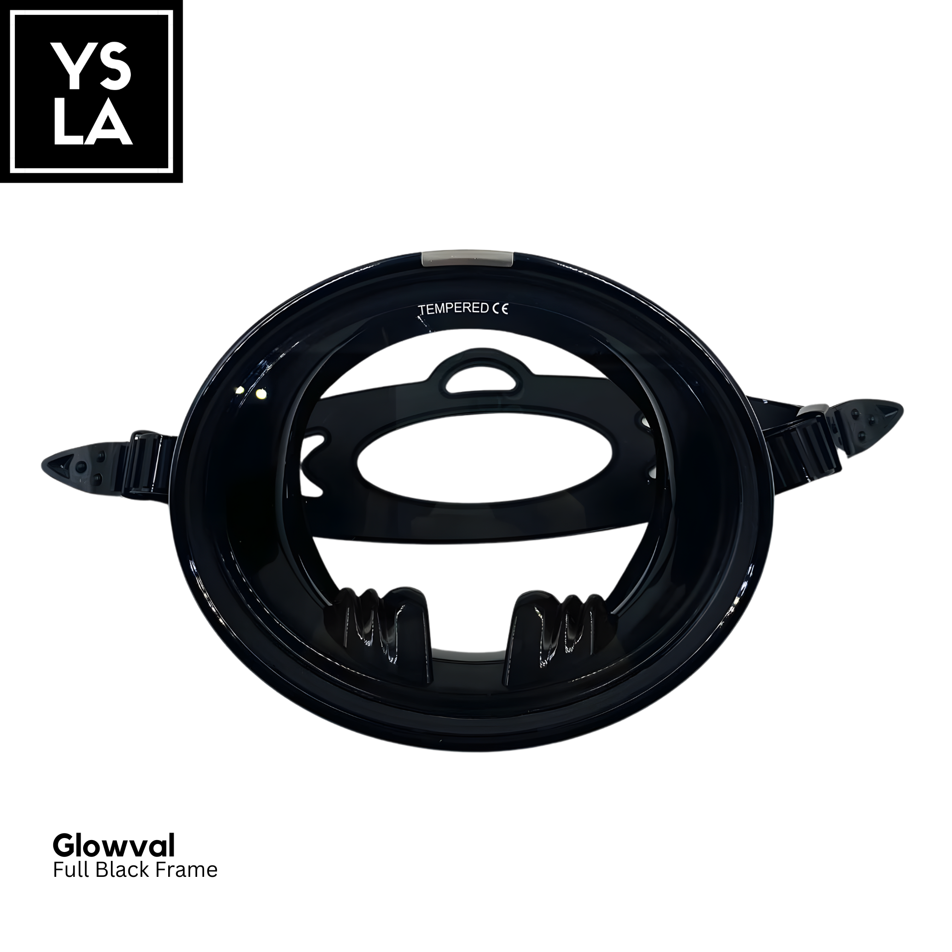 Glowval Diving Oval Mask for Freediving Medium Volume Mask only