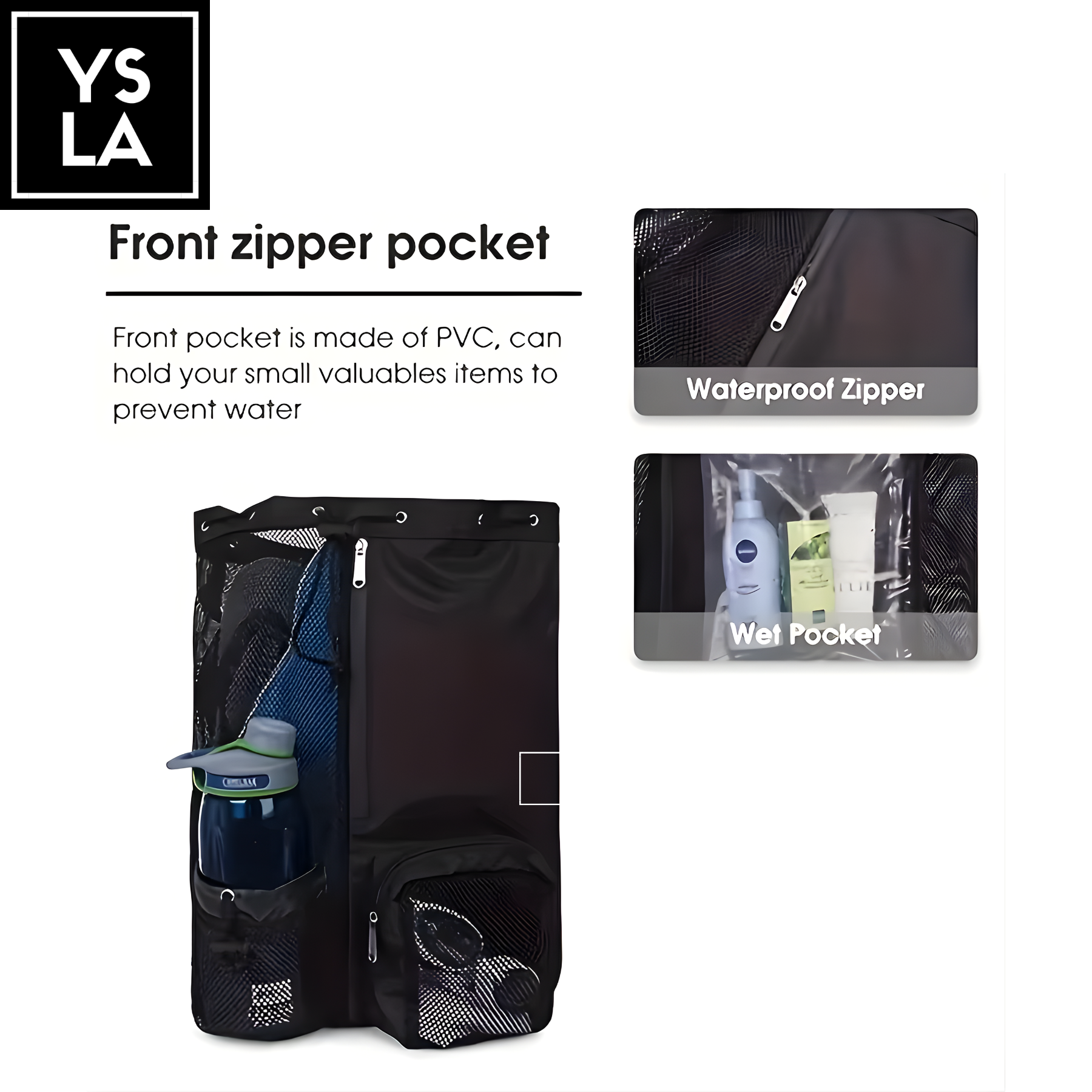 Timothy Drawstring Waterproof Mesh Backpack Bag