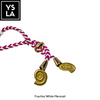 Braided Dual-Color Custom Diving Mask Strap with Gold Ocean Charms