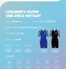 Alon Kids One Piece Wetsuit 2.5mm High Quality SCR Neoprene Effective Sun Protection UPF 50+