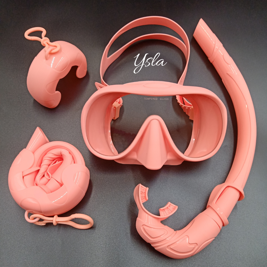 Frameless Tempered Glass Freediving Mask for Inventory Purposes