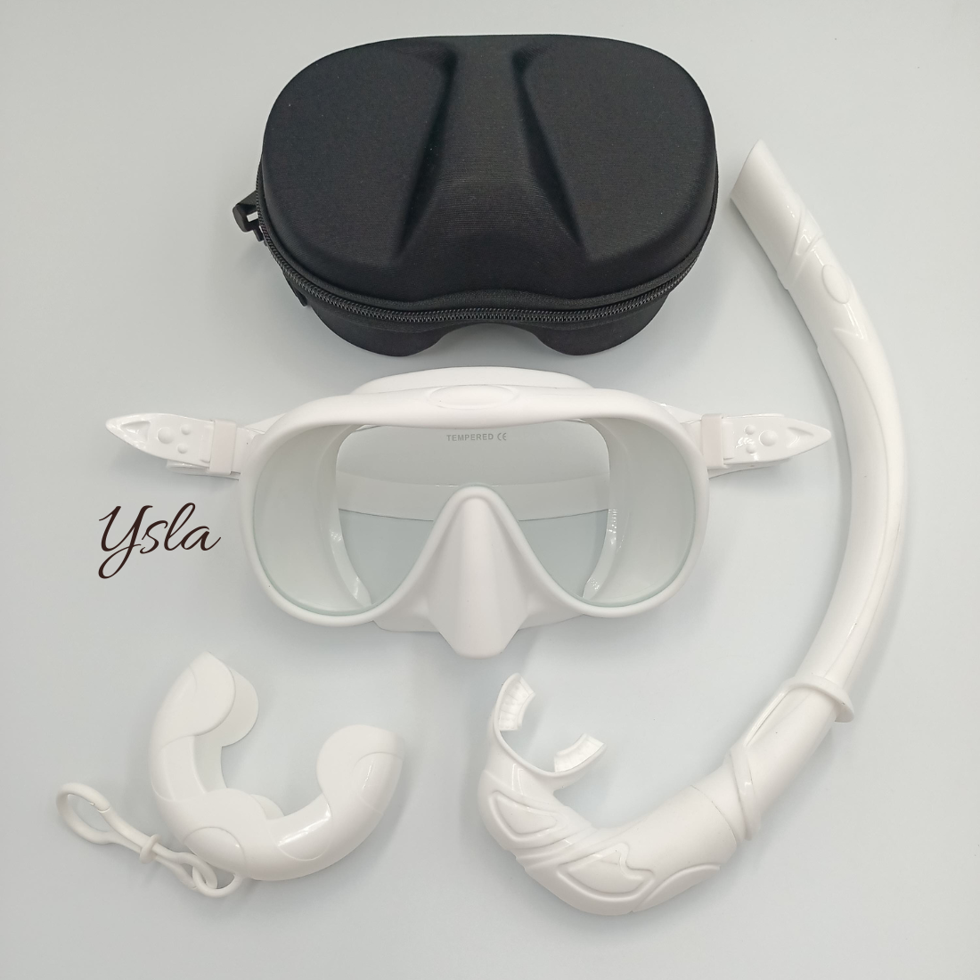 Frameless Tempered Glass Freediving Mask for Inventory Purposes