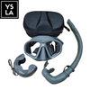 Kyro Tempered Glass Low Volume Freediving Mask with J-type Snorkel and Evabox