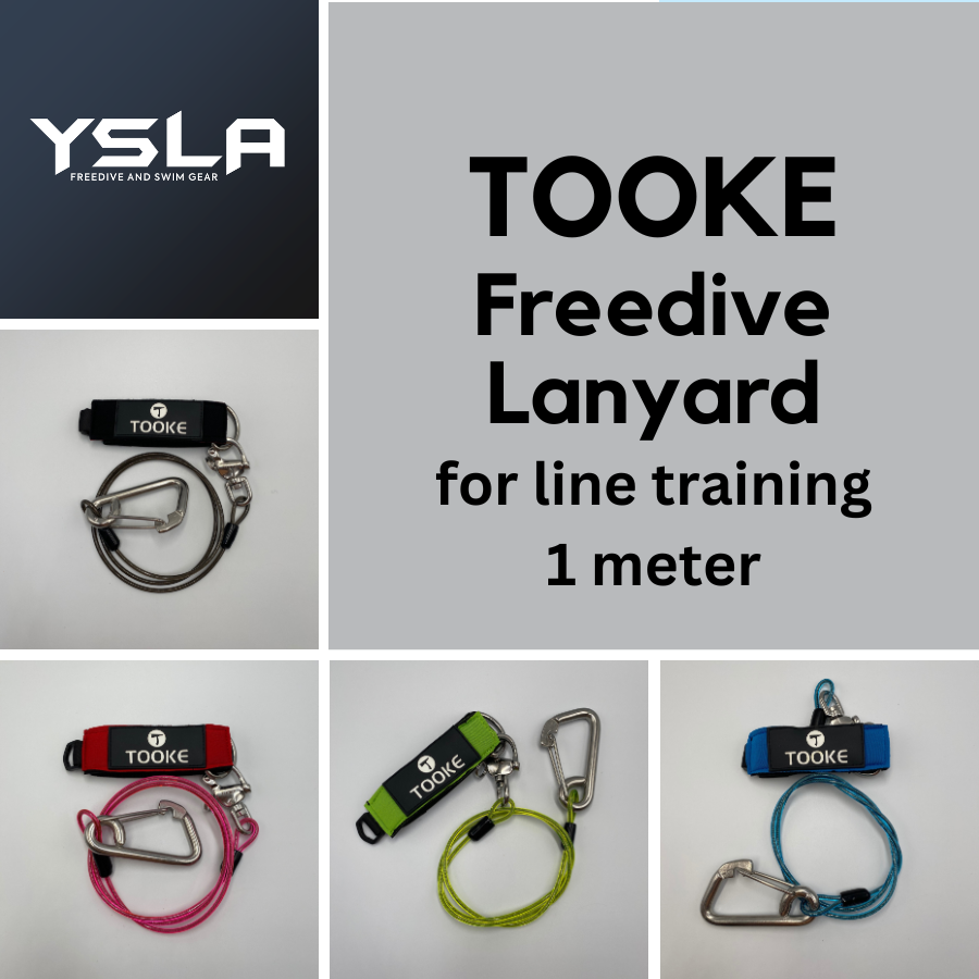 Tooke Freediving Line Training Safety Lanyard Stainless Steel