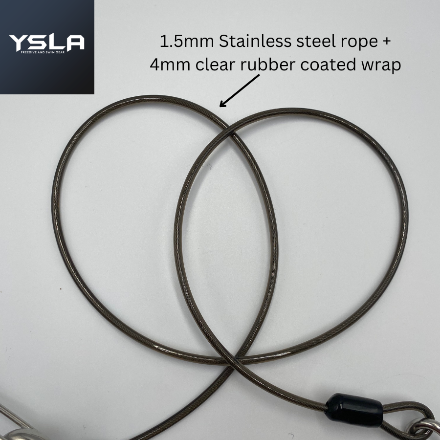Tooke Freediving Line Training Safety Lanyard Stainless Steel