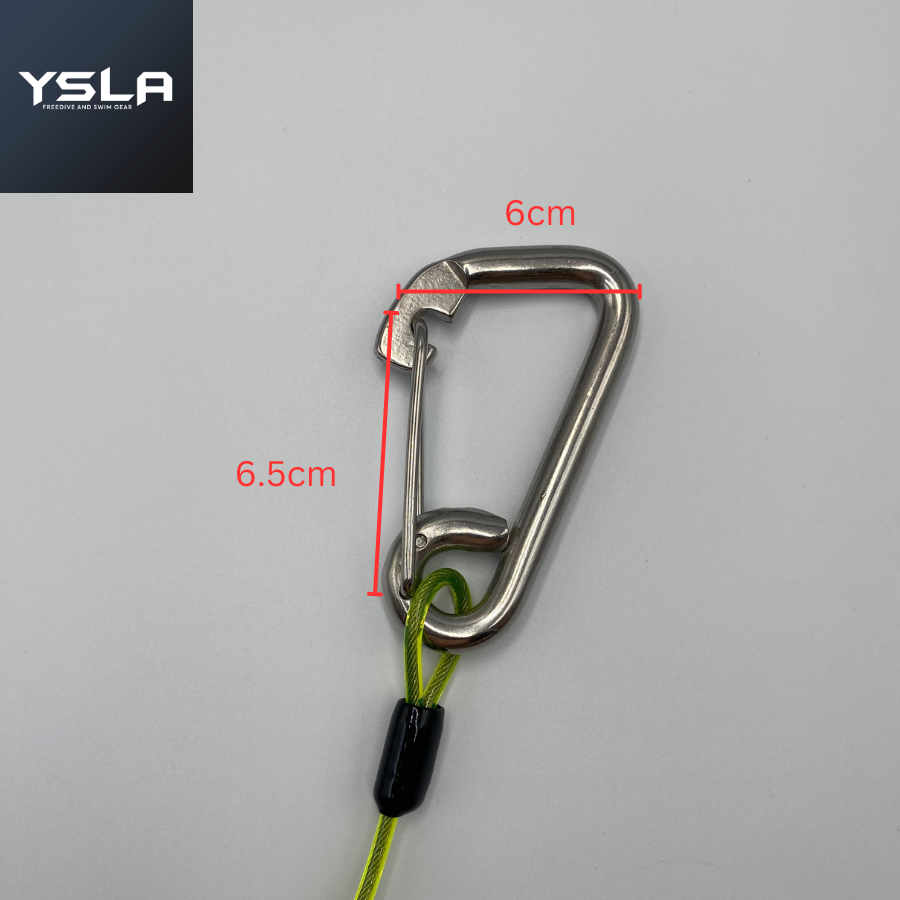 Tooke Freediving Line Training Safety Lanyard Stainless Steel