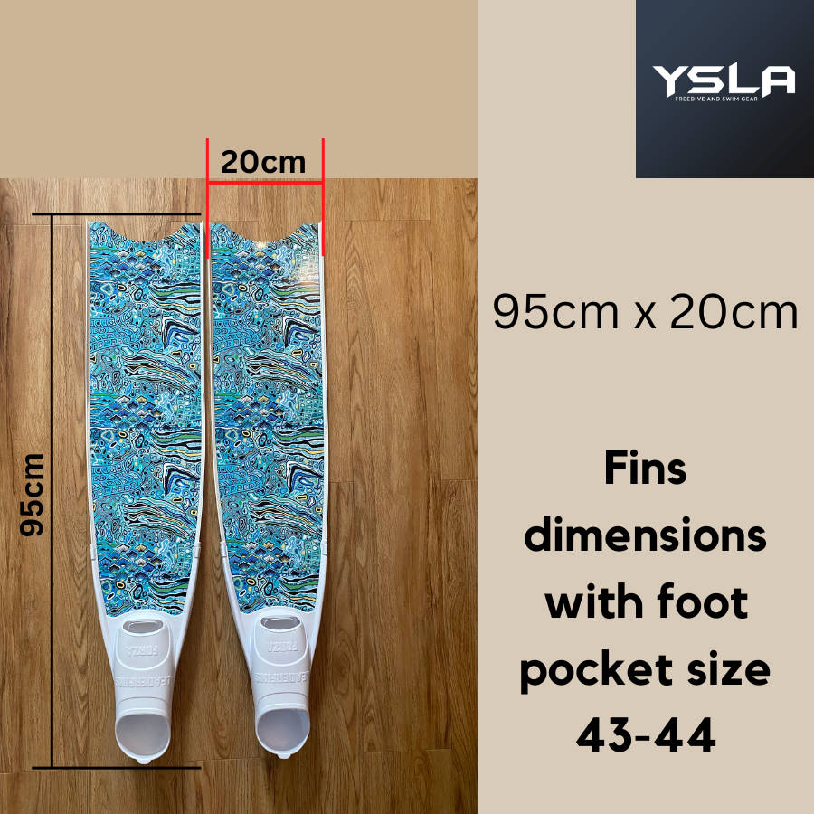Ysla Leaderfins Premium Limited Edition Fiberglass Long Freedive Fins