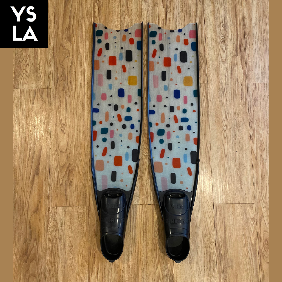 Ysla Leaderfins Fiberglass Long Freedive Fins Imbedded Colors  (IC)Technology