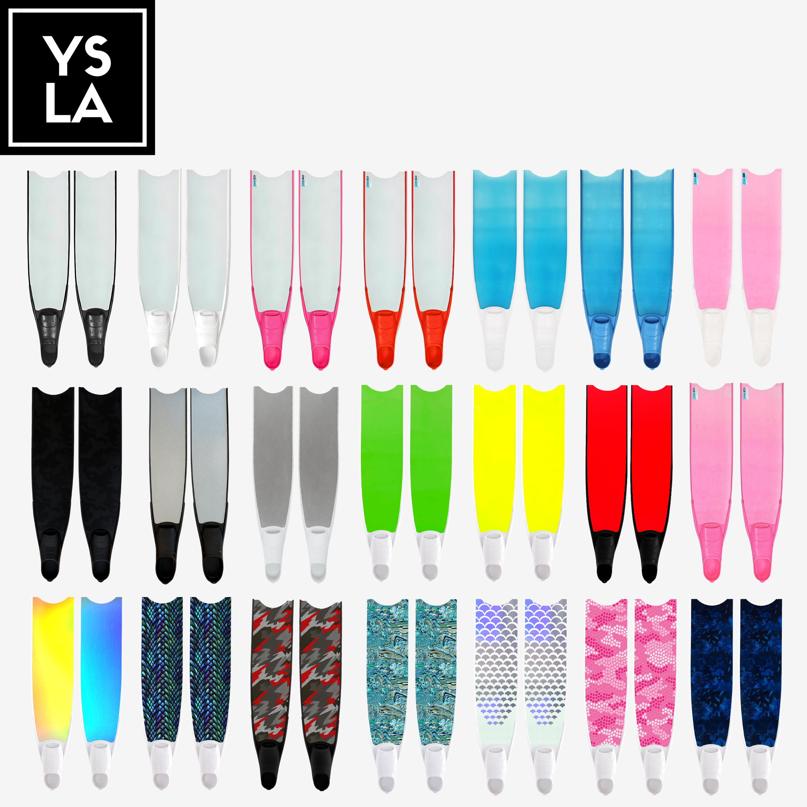 Leaderfins Fiberglass Long Fins with Forza Foot Pocket