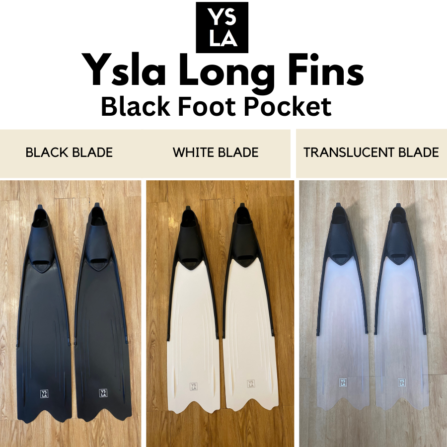 Wave Ysla Freedive and Spearfishing Long Freediving Fins Black Foot Po –  Ysla Freediver Shop