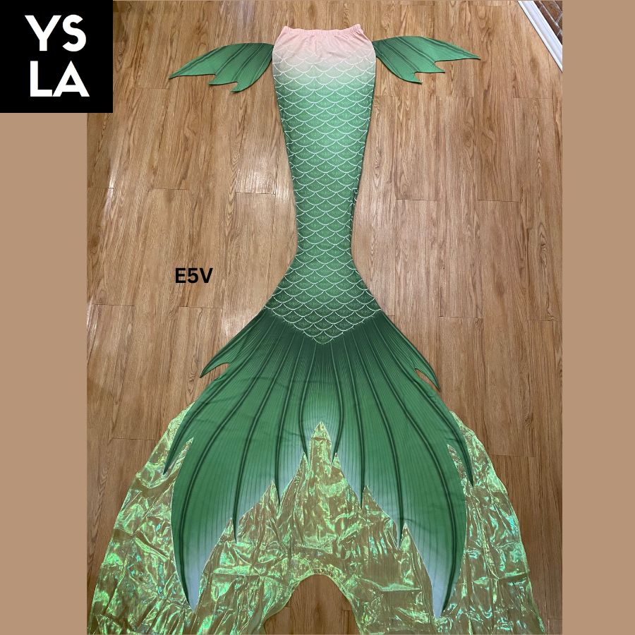 Adult Swimming Beachwear Mermaid Skin Tail with Bra Top