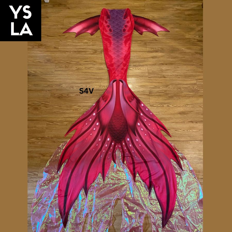 Adult Swimming Beachwear Mermaid Skin Tail with Bra Top