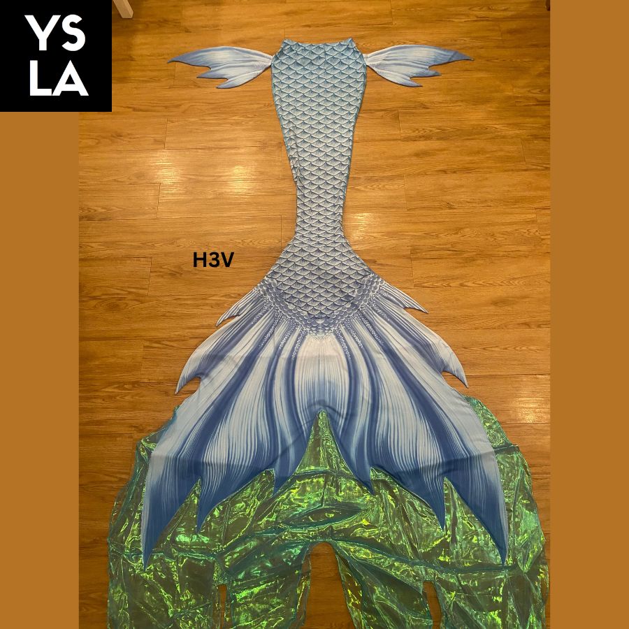 Adult Swimming Beachwear Mermaid Skin Tail with Bra Top