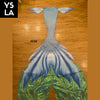 Adult Swimming Beachwear Mermaid Skin Tail with Bra Top