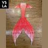 Adult Swimming Beachwear Mermaid Skin Tail with Bra Top