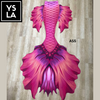 Adult Swimming Beachwear Mermaid Skin Tail with Bra Top