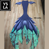 Adult Swimming Beachwear Mermaid Skin Tail with Bra Top