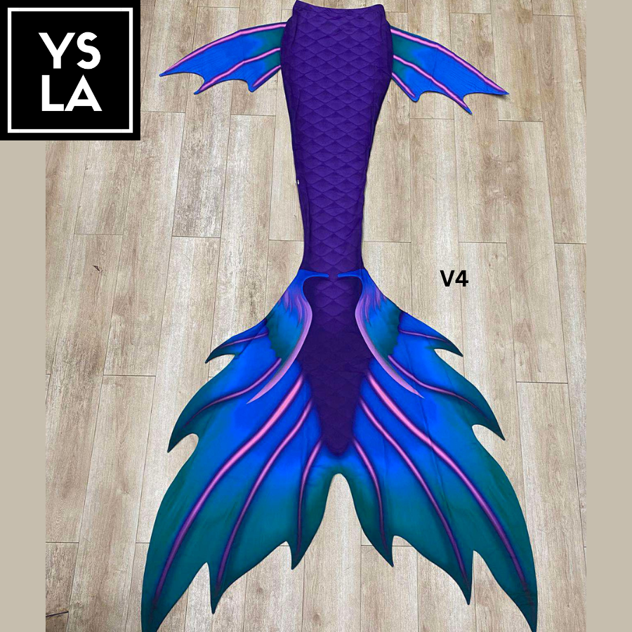 Adult Swimming Beachwear Mermaid Skin Tail with Bra Top