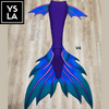 Adult Swimming Beachwear Mermaid Skin Tail with Bra Top