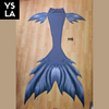 Adult Swimming Beachwear Mermaid Skin Tail with Bra Top