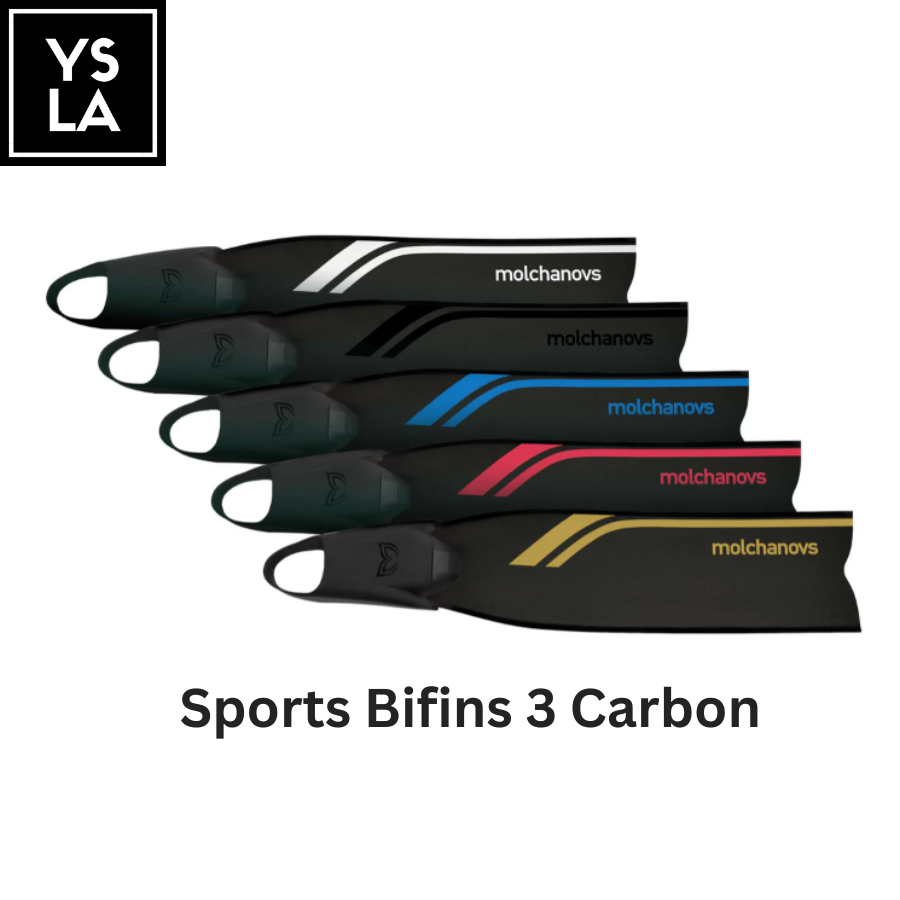 Molchanovs Sports Bifins 3 Carbon long Fins with Foot Pocket
