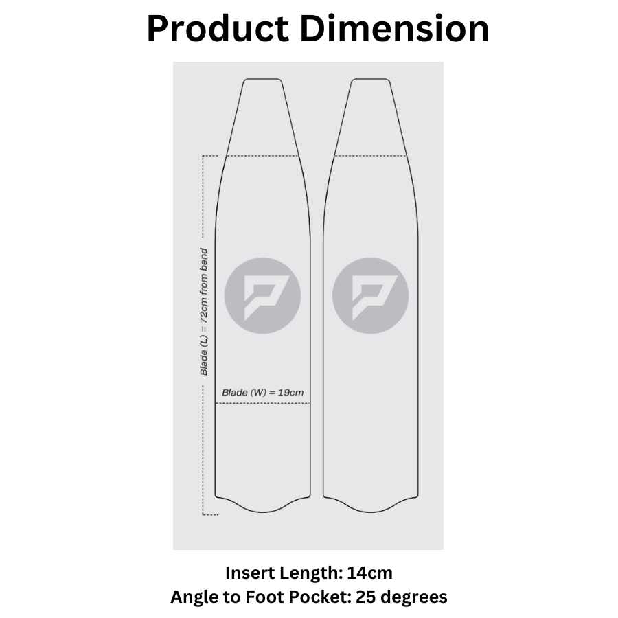 86cm Penetrator Long Fin Blades only