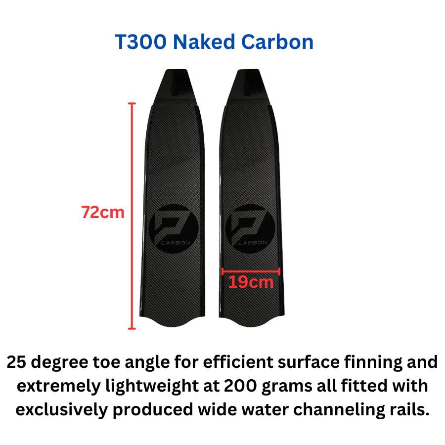 Penetrator T300x Long Fins with Forza Foot Pocket
