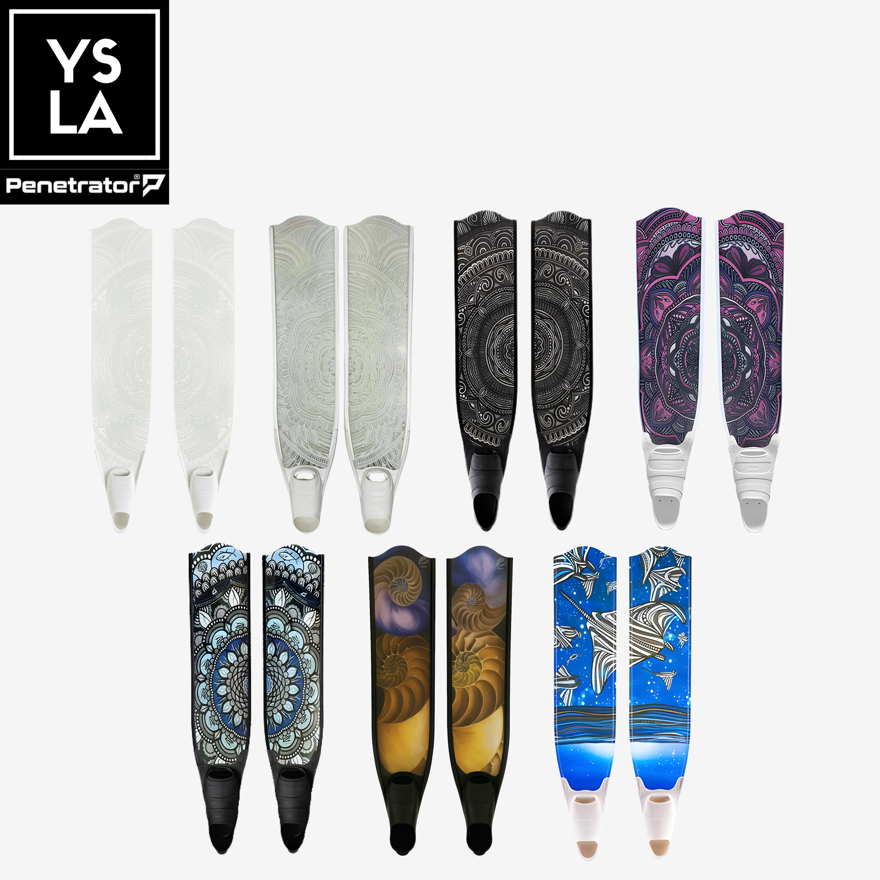 Penetrator Composite Fiber Long Fins with Forza Foot Pocket